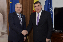 Întrevedere între Angel Tîlvăr și ambasadorul R. Moldova, Iurie Reniţă