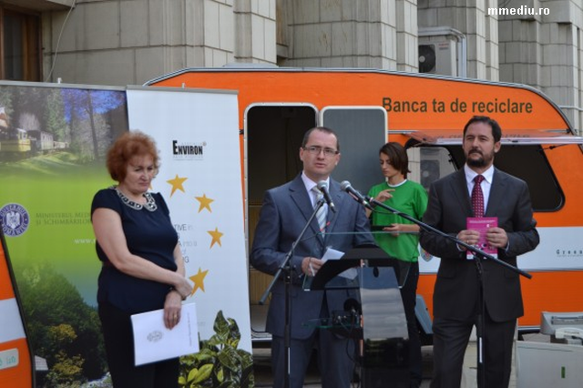 Ökobank – eine Recycling-Kampagne in Bukarest