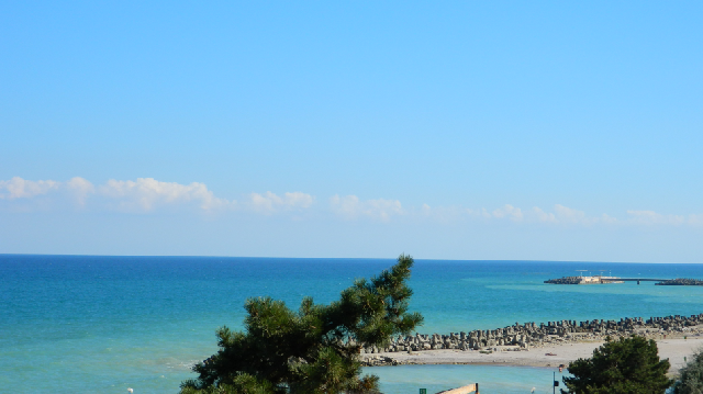 Sur la côte roumaine de la mer Noire