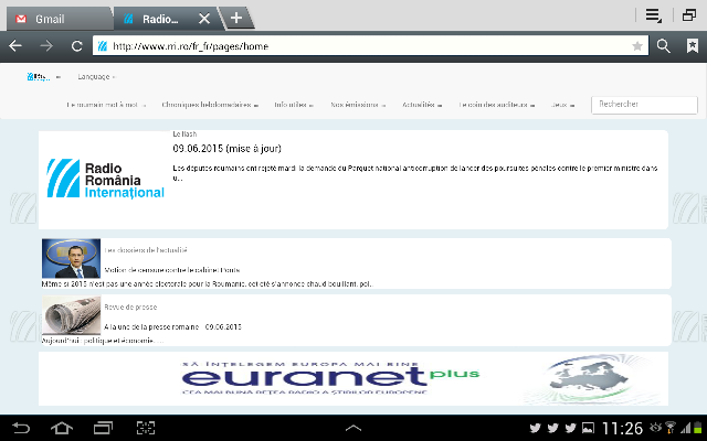 Site-ul Radio România Internaţional, acum de pe tabletă sau smartphone