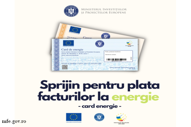 Începe distribuirea cardurilor de energie