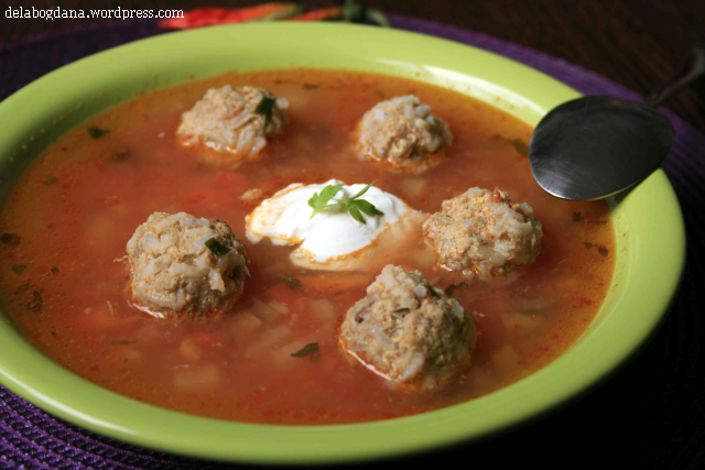 Meatball soup