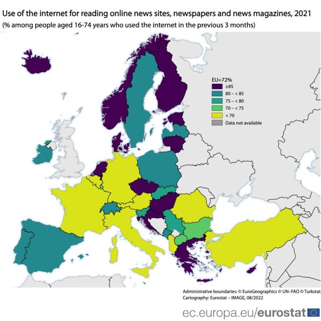 Crește consumul de știri online în UE