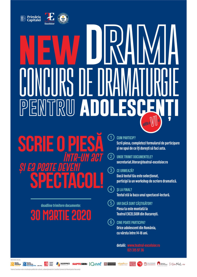 O scenă, o piesă, un dramaturg… nou!