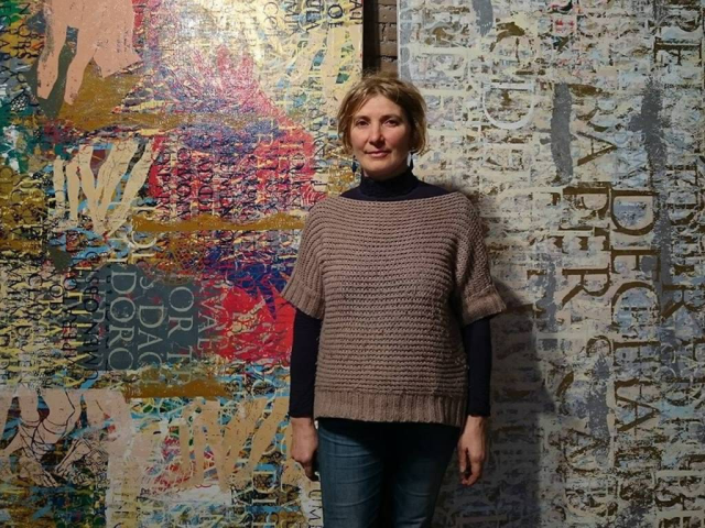 Artista română Luminiţa Ţăranu, stabilită de 33 de ani la Roma