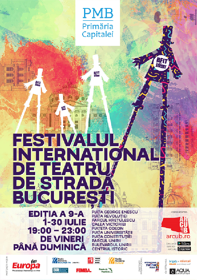 În iulie, capitala devine scena Festivalului Internațional de Teatru de Stradă București