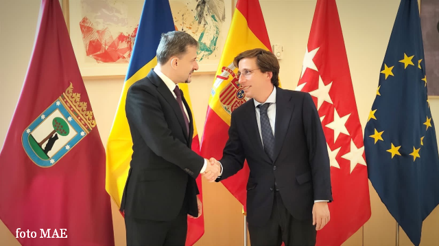 Reuniunea ambasadorului României cu primarul Madridului