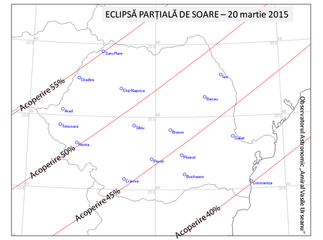 Eclipsa de Soare în România