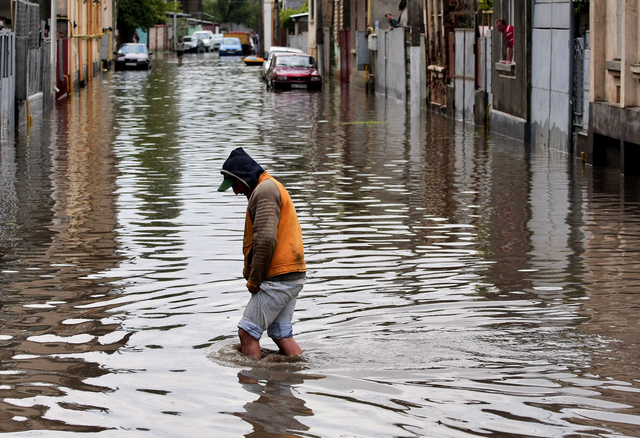 Inondations en Roumanie