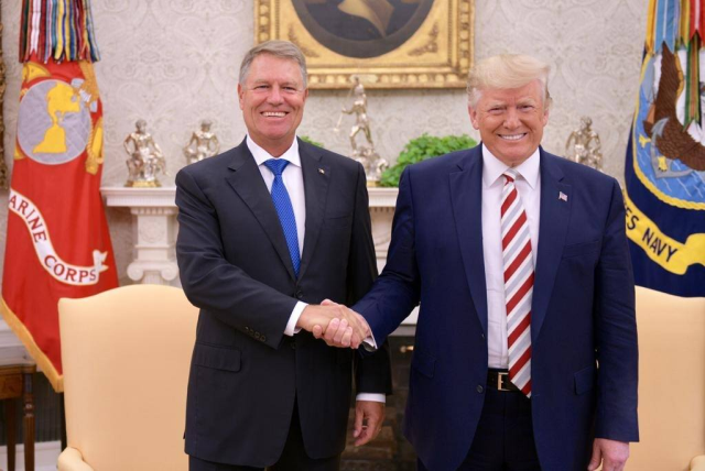 The meeting of the US and Romanian Presidents at the White House