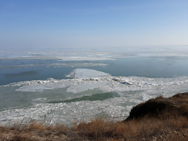 Delta Dunării, pe timp de iarnă