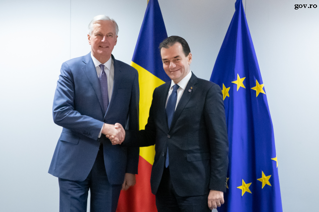 Erster offiziellen Besuch des Premierministers Ludovic Orban in Brüssel