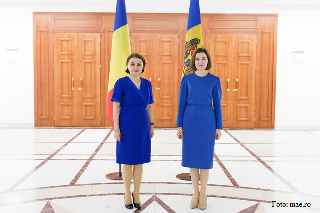 Die rumänische Außenministerin in Chisinau