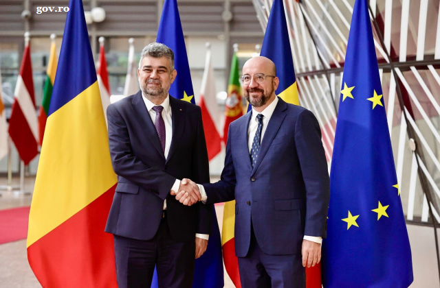 Prima vizită oficială a premierului Marcel Ciolacu la Bruxelles