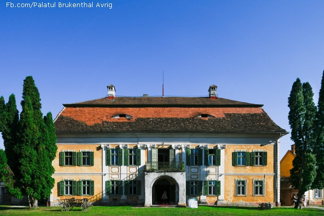 The Brukenthal palace and gardens in Avrig