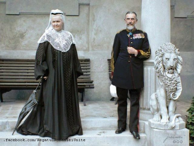 Queen Elisabeth and King Carol I