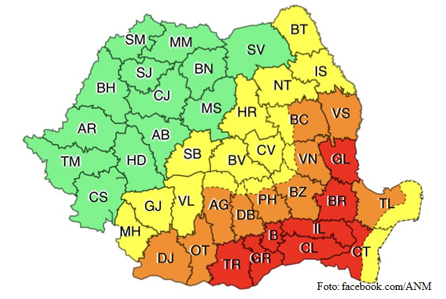 România – aroşu, purtucalişu, galbinu