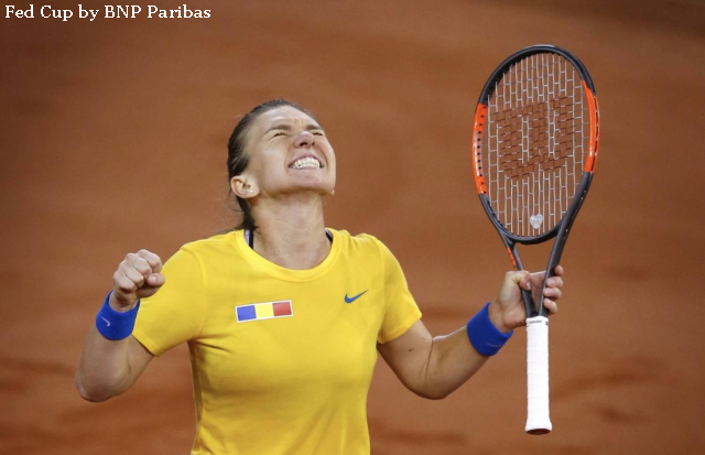 Simona Halep câștigă meciul cu K. Pliskova. Cehia – România 1- 2 la Fed Cup