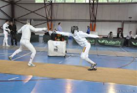 Fencers Bianca Pascu and Radu Daraban