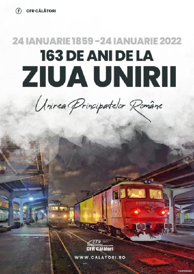 De Ziua Unirii Principatelor Române, „Trenul Unirii” va face legătura între București și Iași