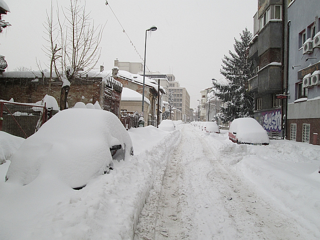 La Roumanie sous la neige