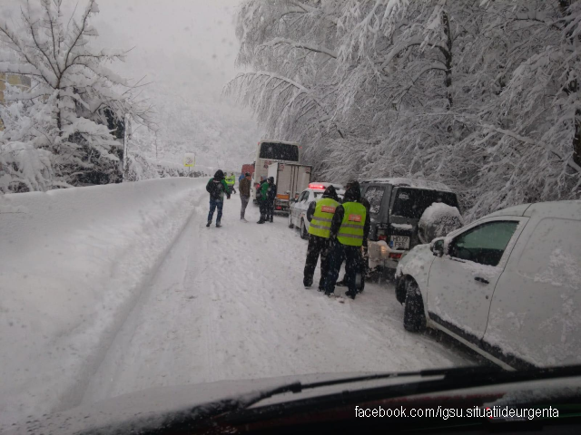 Der Winter setzt in Rumänien ein