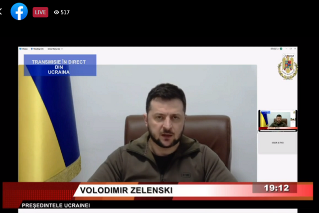 Discursul preşedintelui Zelenski în Parlamentul României