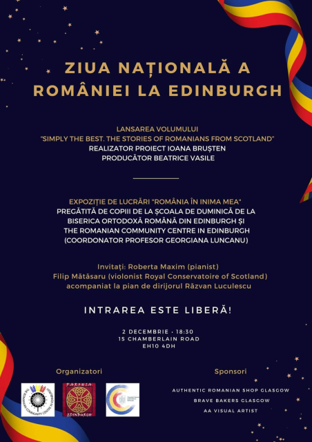 Ziua Naţională a României, sărbătorită la Edinburgh