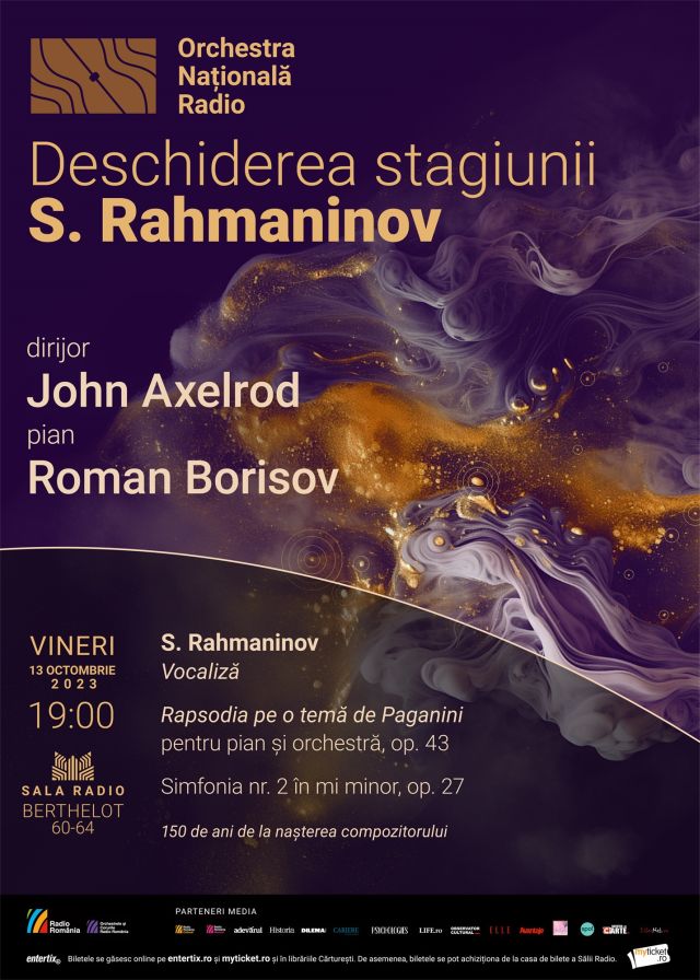 Stagiunea 95 la Sala Radio, deschisă de un eveniment 100% Rahmaninov