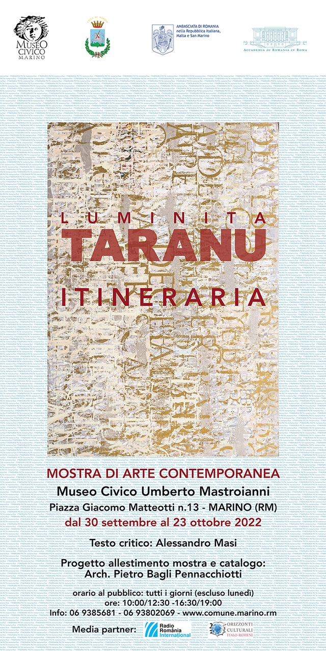 “ITINERARIA”, l’artista Luminiţa Ţăranu in mostra al Museo Civico “Umberto Mastroianni” di Marino