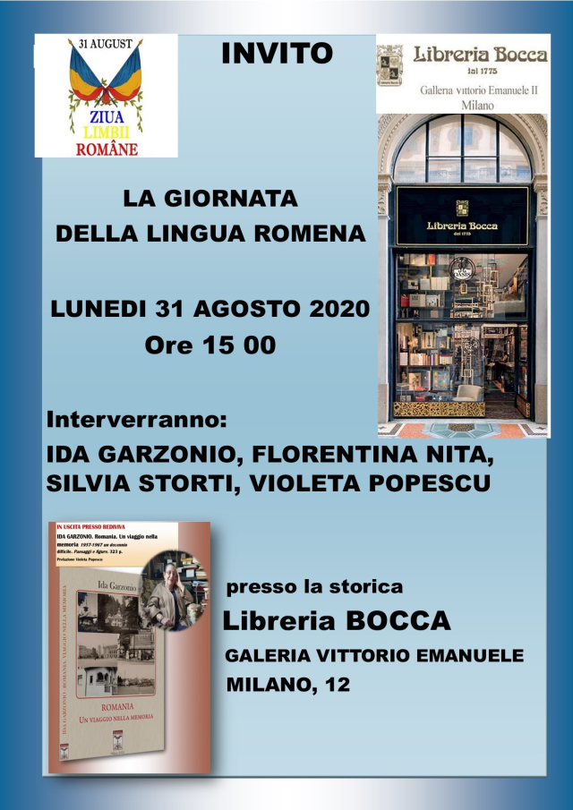 La Giornata della Lingua Romena celebrata alla Libreria Bocca di Milano