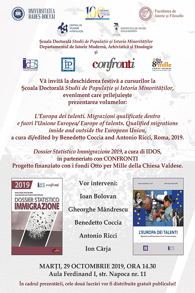 L’Europa dei talenti e il Dossier Statistico Immigrazione 2019, presentati in Romania