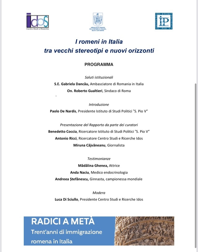 “I romeni in Italia tra vecchi stereotipi e nuovi orizzonti”, convegno al Campidoglio