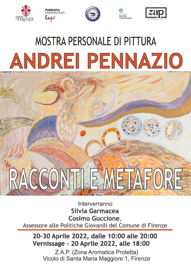 “Racconti e metafore” di Andrei  Pennazio, in mostra alla Z.A.P. di Firenze