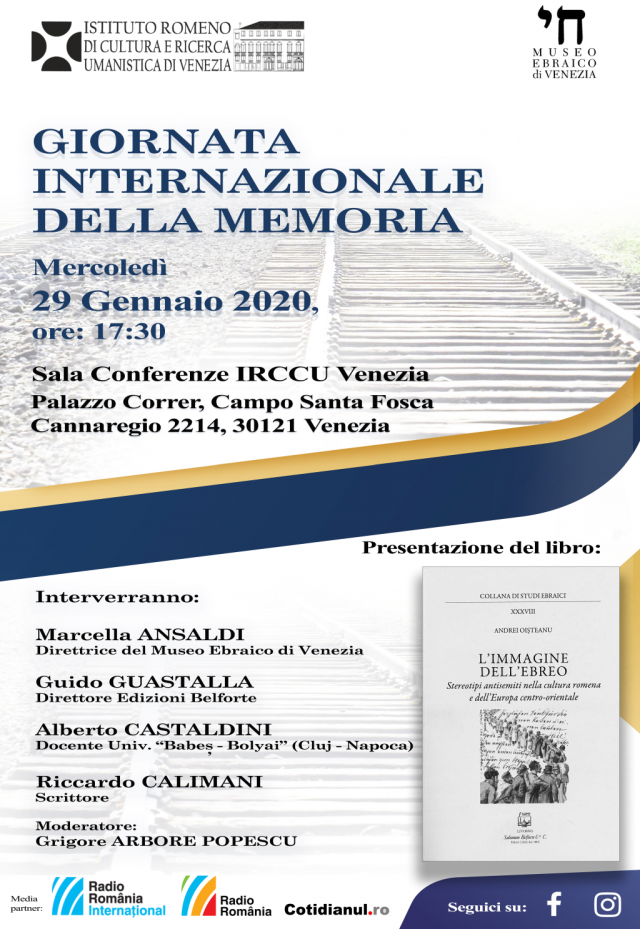 Giorno della Memoria: L’immagine dell’ebreo, il libro di Andrei Oişteanu presentato a Venezia