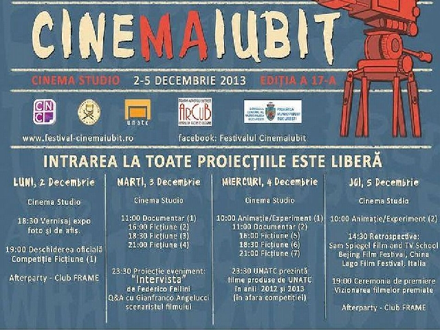 Fellini a Festival studentesco a Bucarest