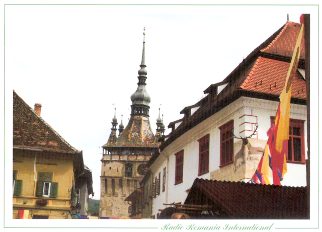 QSL juillet 2014 – La Tour à l’horloge de la cité de Sighisoara