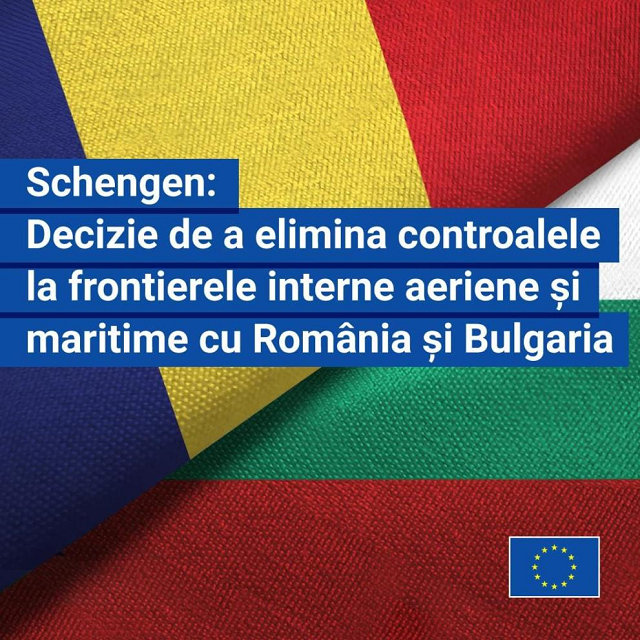 Ţările UE au aprobat intrarea graduală a României şi Bulgariei în Schengen