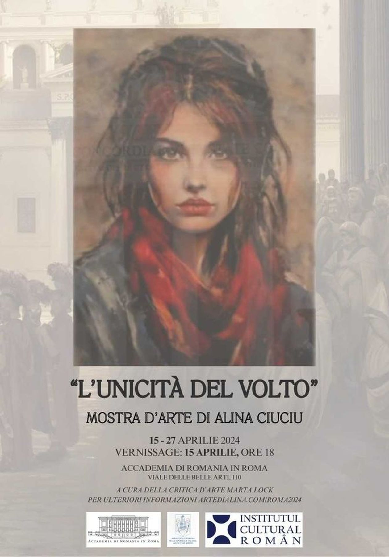 “L’unicità del volto” di Alina Ciuciu, in mostra all’Accademia di Romania in Roma