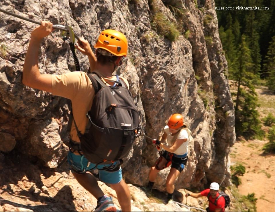 Traseu de Via Ferrata (sursa foto: visitharghita.com)