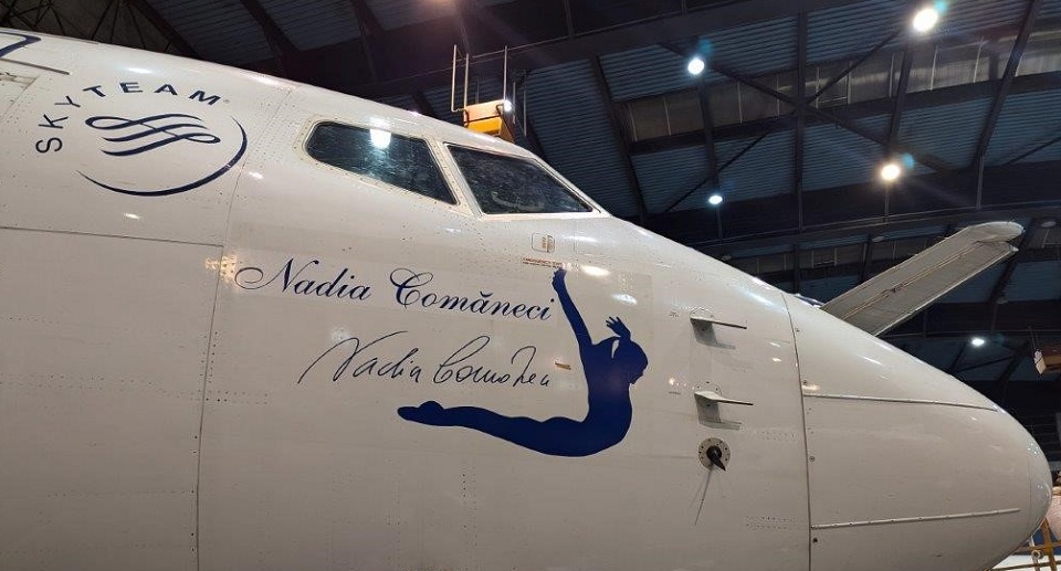 Aeronava TAROM Nadia Comăneci (foto TAROM)