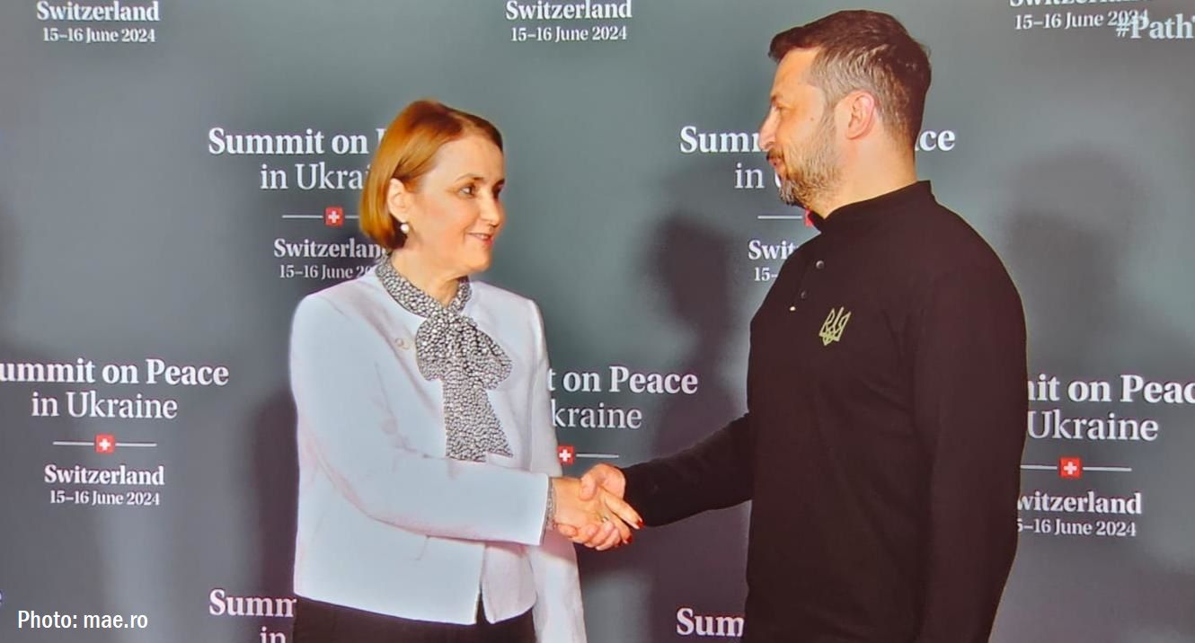 Luminița Odobescu and Volodymyr Zelenskyy (Photo: mae.ro)