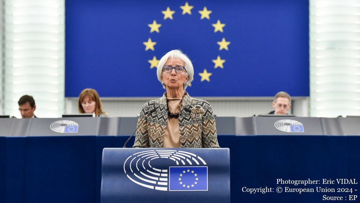 Christine Lagarde (foto: Copyright: © European Union 2024 - Source : EP / Photographer: Eric VIDAL)