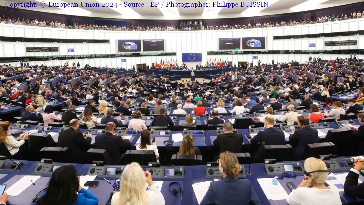 The new European Parliament (Photo: Copyright: © European Union 2024 - Source :
EP / Photographer: Philippe BUISSIN)