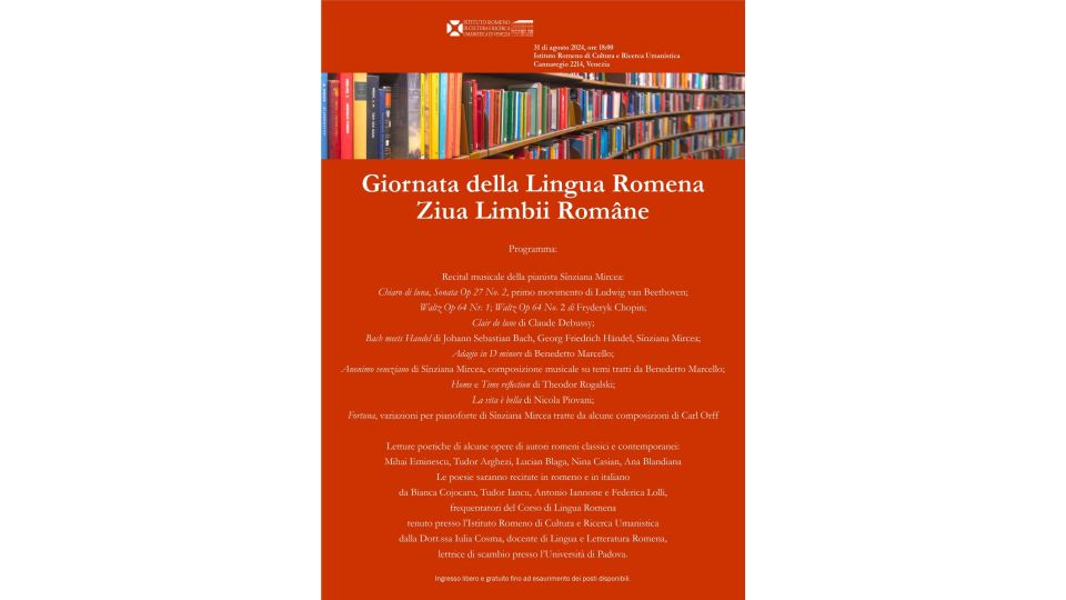 Giornata della Lingua Romena celebrata a Venezia