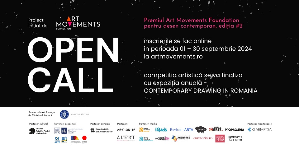 Sesiune de înscriere la Premiul Art Movements Foundation pentru Desen Contemporan, ediția a II-a