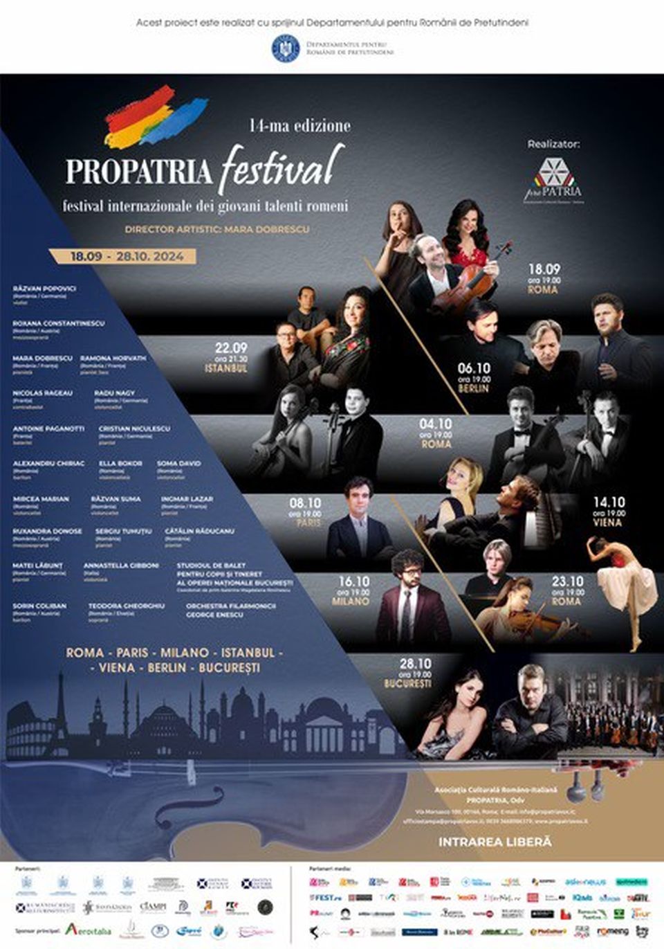 Concerto all’Ambasciata di Romania in Italia apre Festival Internazionale Propatria 2024