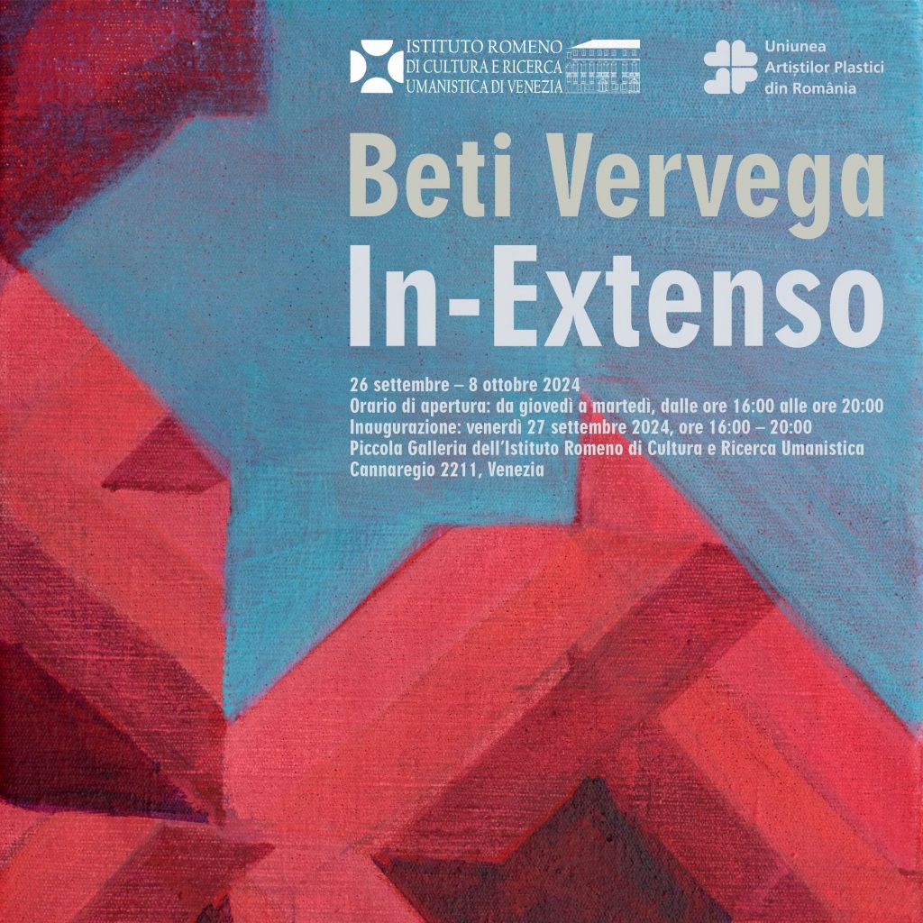 “In-Extenso” di Beti Vervega, in mostra all’Istituto Romeno di Cultura e Ricerca Umanistica di Venezia