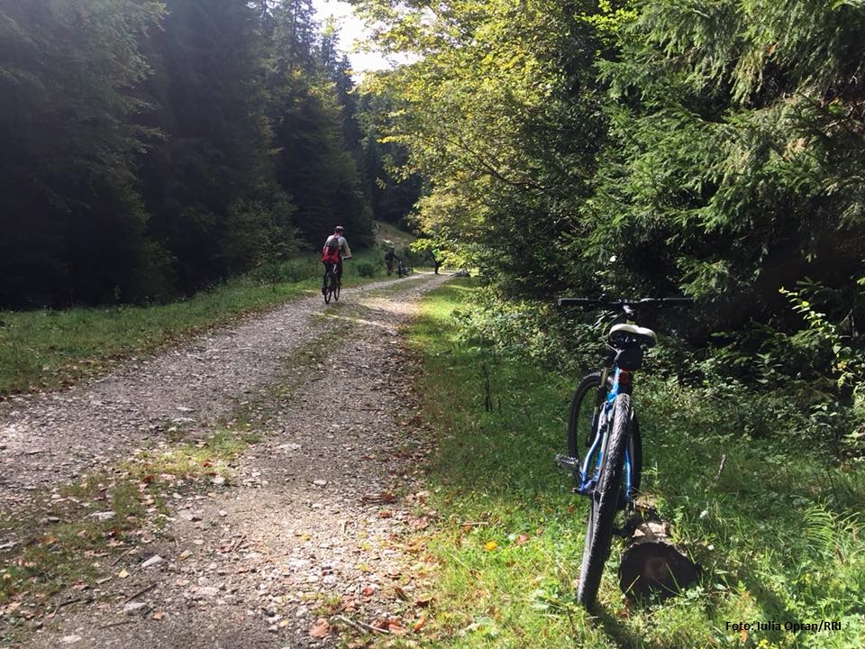 In bicicletta, nel Parco Nazionale Semenic