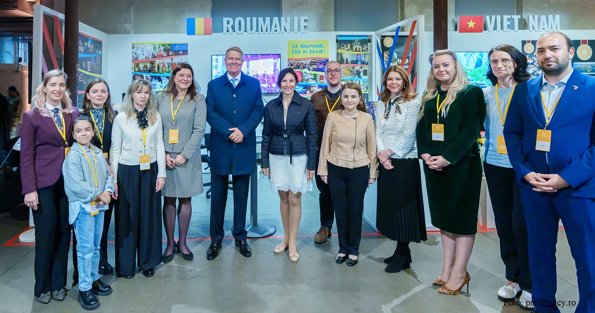 Iohannis, vizită la Pavilionul României din cadrul Village de la Francophonie